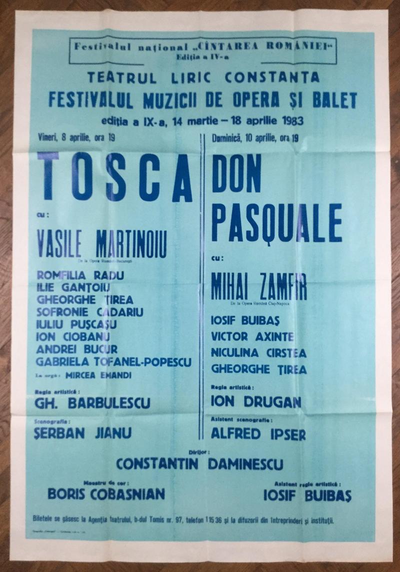 Scarpia în Tosca, 8 apr. 1983