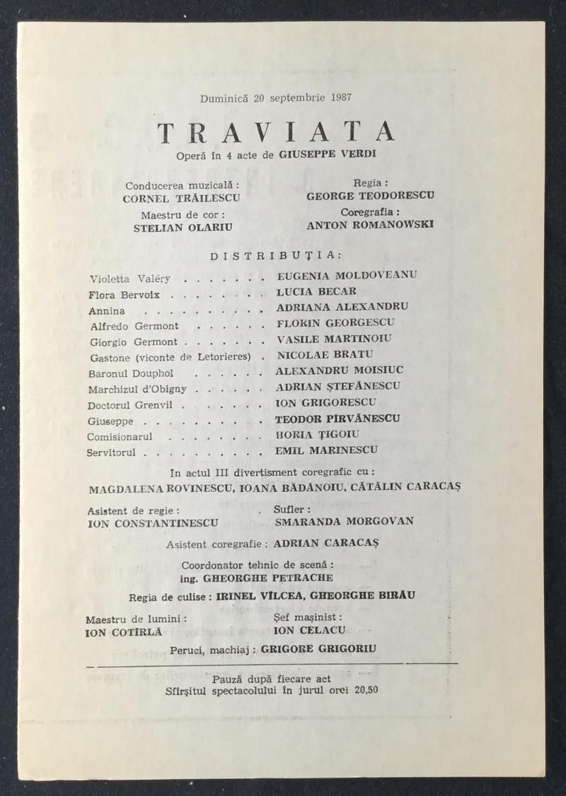 Giorgio Germont în Traviata, 20 sept. 1987