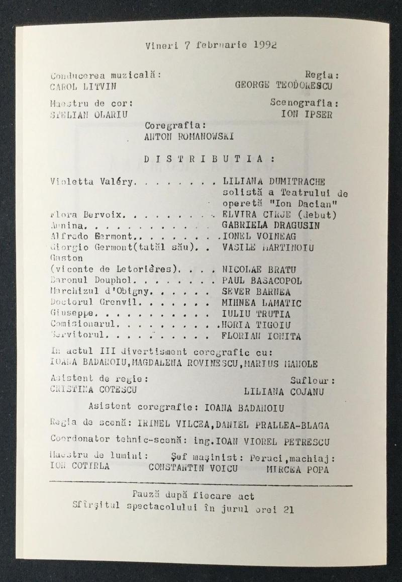 Giorgio Germont în Traviata, 7 feb. 1992 (imaginea 1 din 3)