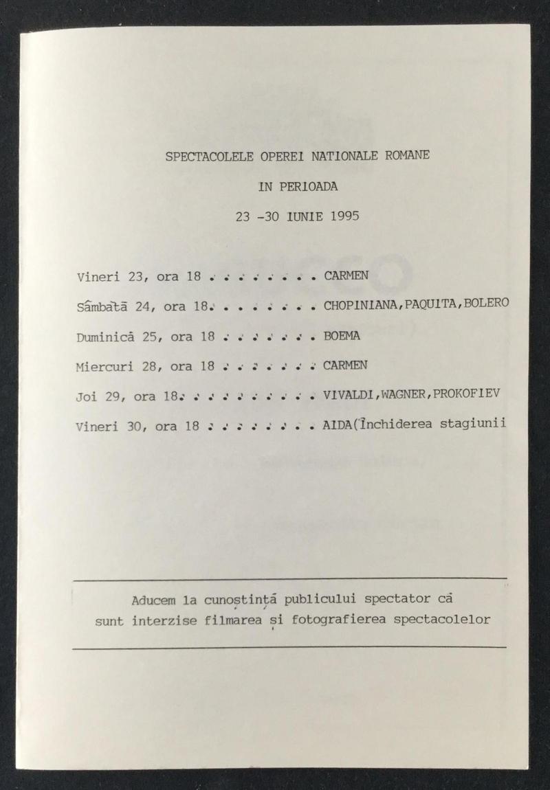 Nabucco în Nabucco, 22 iun. 1995 (imaginea 3 din 3)