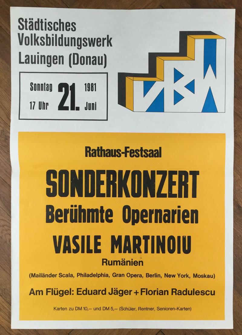Concert la Dilingen, 21 iun. 1981