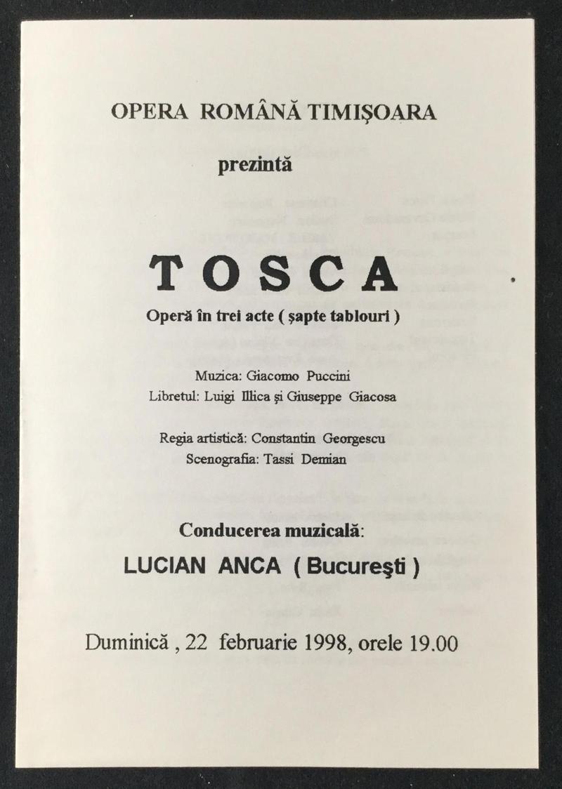 Scarpia în Tosca, 22 feb. 1998 (imaginea 1 din 4)