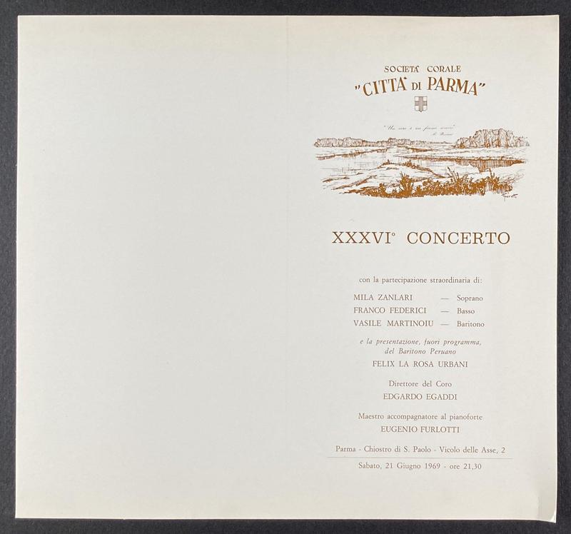 Concert Parma, 21 iun. 1969