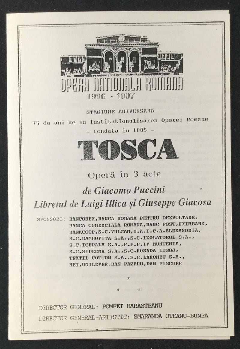 Scarpia în Tosca, 27 nov. 1996 (imaginea 2 din 3)