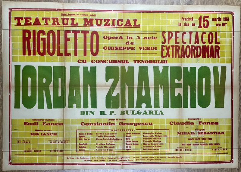Rigoletto în Rigoletto, 15 mar. 1961