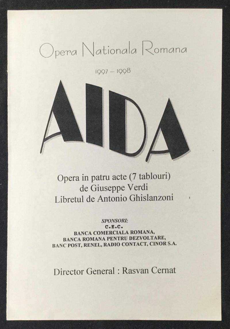 Amonastro în Aida, 16 mai 1998 (imaginea 2 din 2)