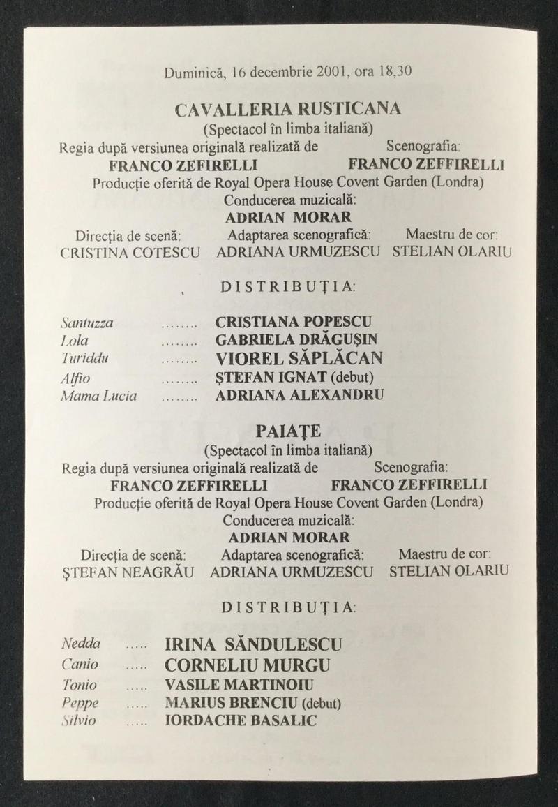 Tonio în Paiațe, 16 dec. 2001 (imaginea 1 din 3)