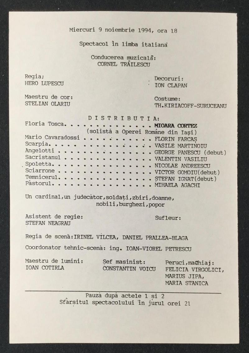 Scarpia în Tosca, 9 nov. 1994 (imaginea 1 din 3)