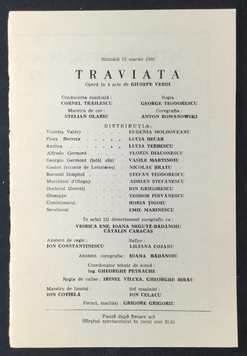 Giorgio Germont în Traviata, 12 mar. 1988