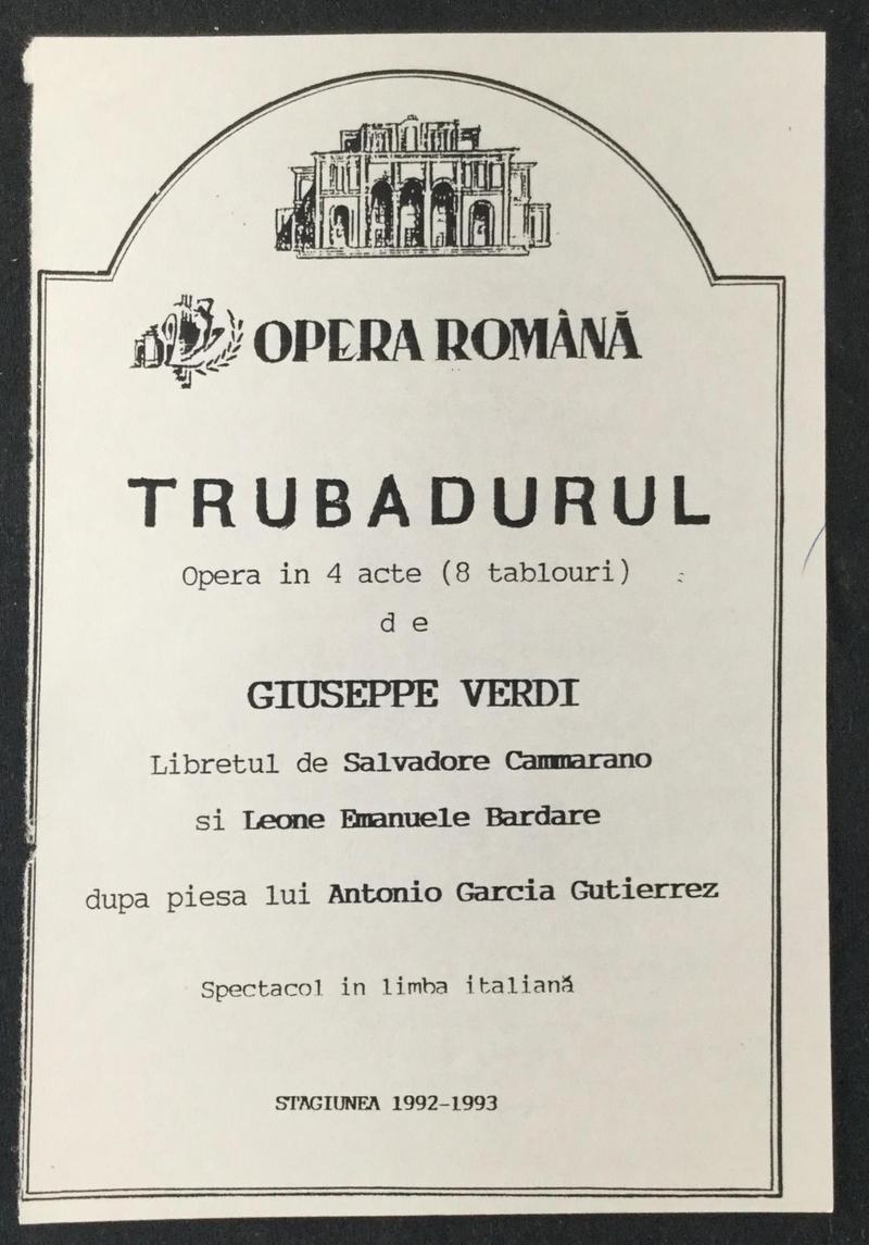 Contele de Luna în Trubadurul, 30 apr. 1993 (imaginea 2 din 2)