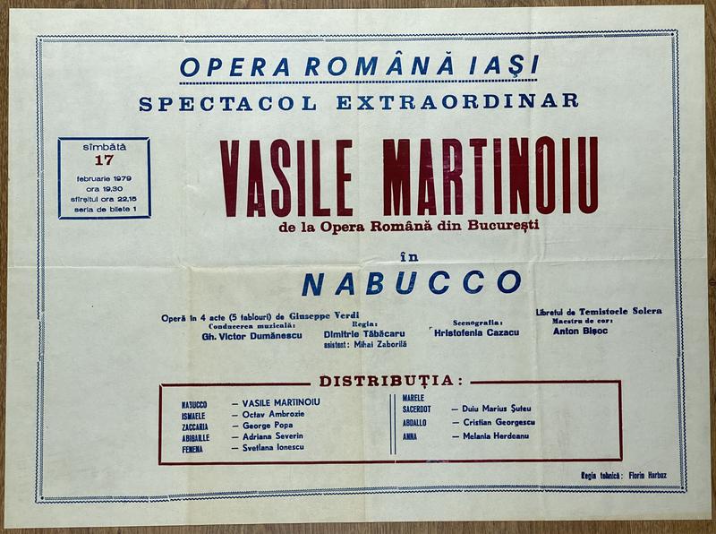 Nabucco în Nabucco, 17 feb. 1979
