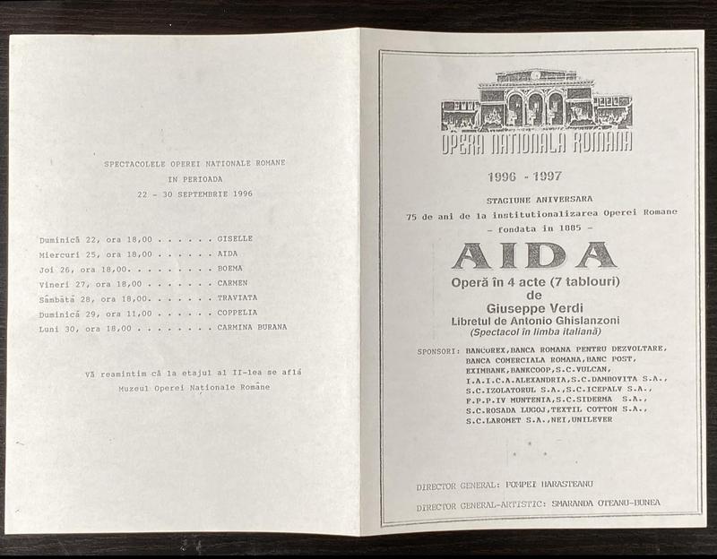 Amonastro în Aida, 21 sept. 1996