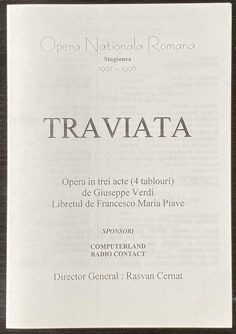 Giorgio Germont în Traviata, 13 nov. 1997 (imaginea 2 din 2)
