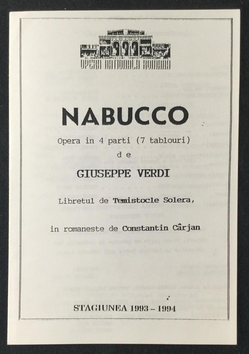 Nabucco în Nabucco, 3 iun. 1994 (imaginea 2 din 3)