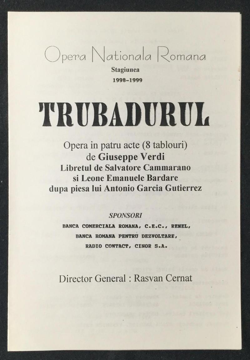 Contele de Luna în Trubadurul, 6 nov. 1998 (imaginea 2 din 2)