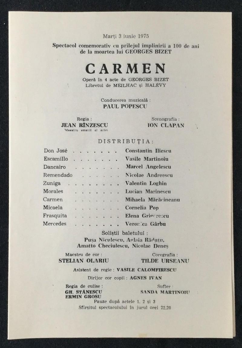 Escamilio în Carmen, 3 iun. 1975 (imaginea 1 din 2)