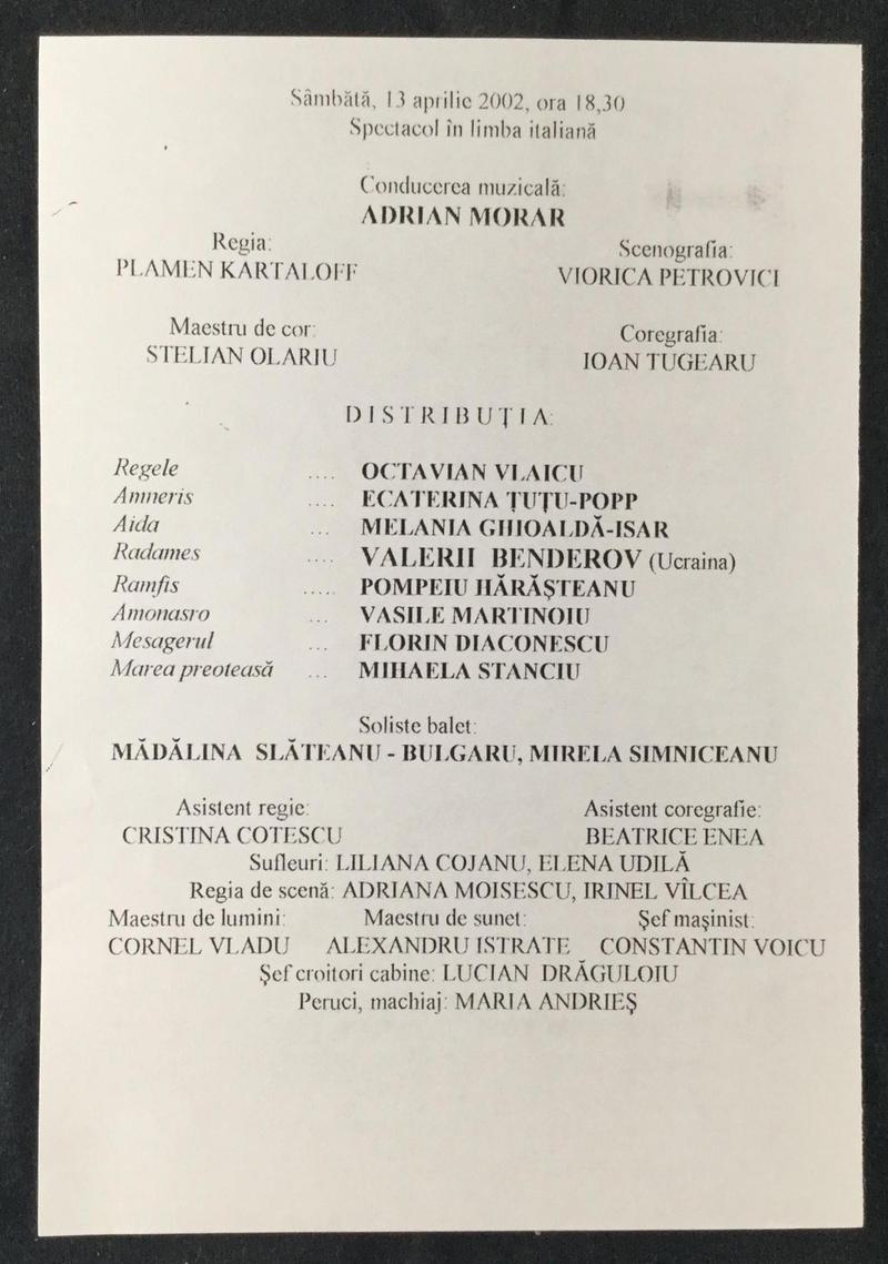 Amonastro în Aida, 13 apr. 2002 (imaginea 1 din 2)