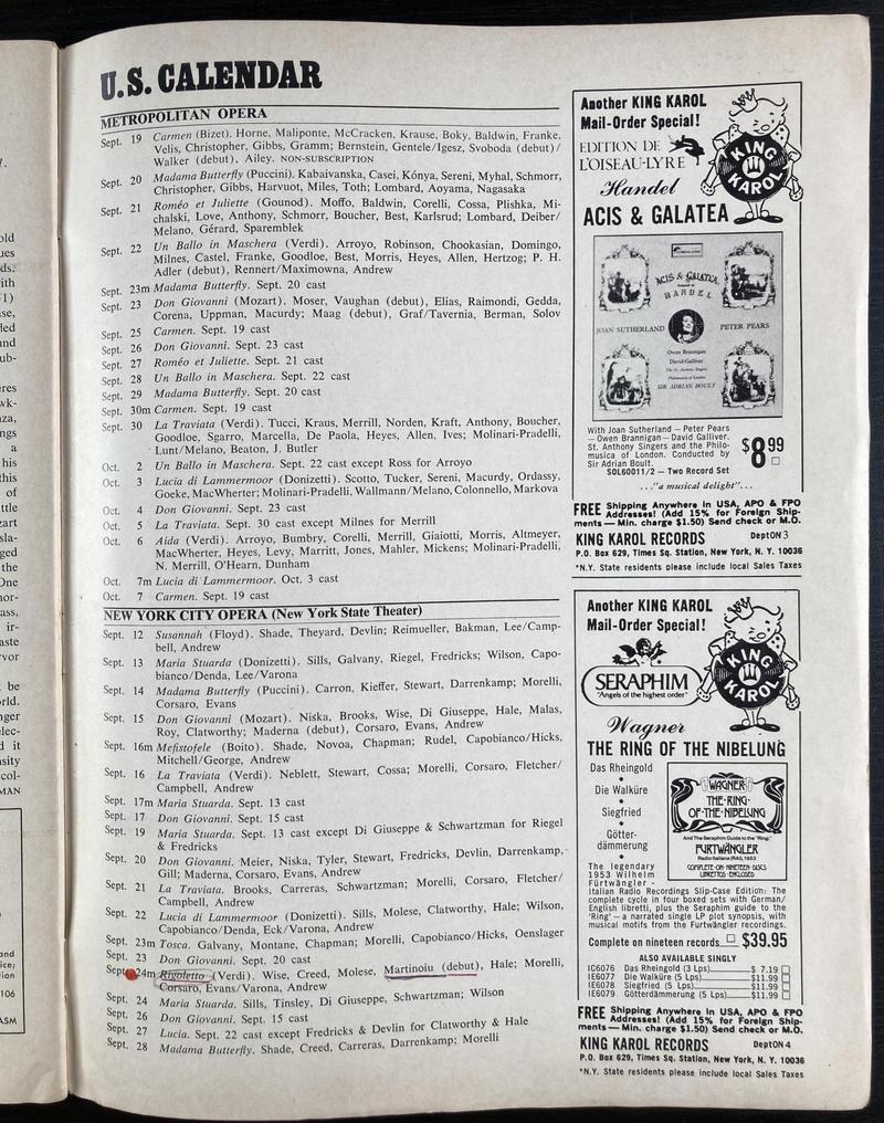 Rigoletto în Rigoletto, 24 sept. 1972 (imaginea 1 din 2)