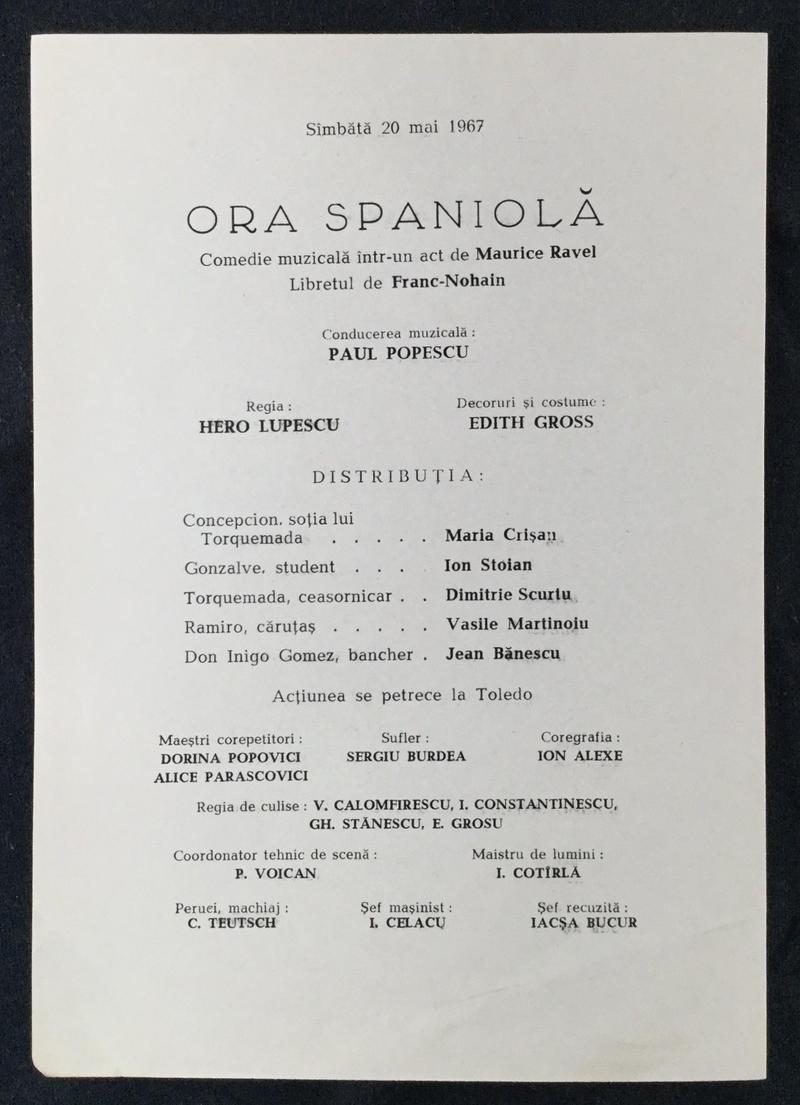 Ramiro în Ora Spaniolă, 20 mai 1967