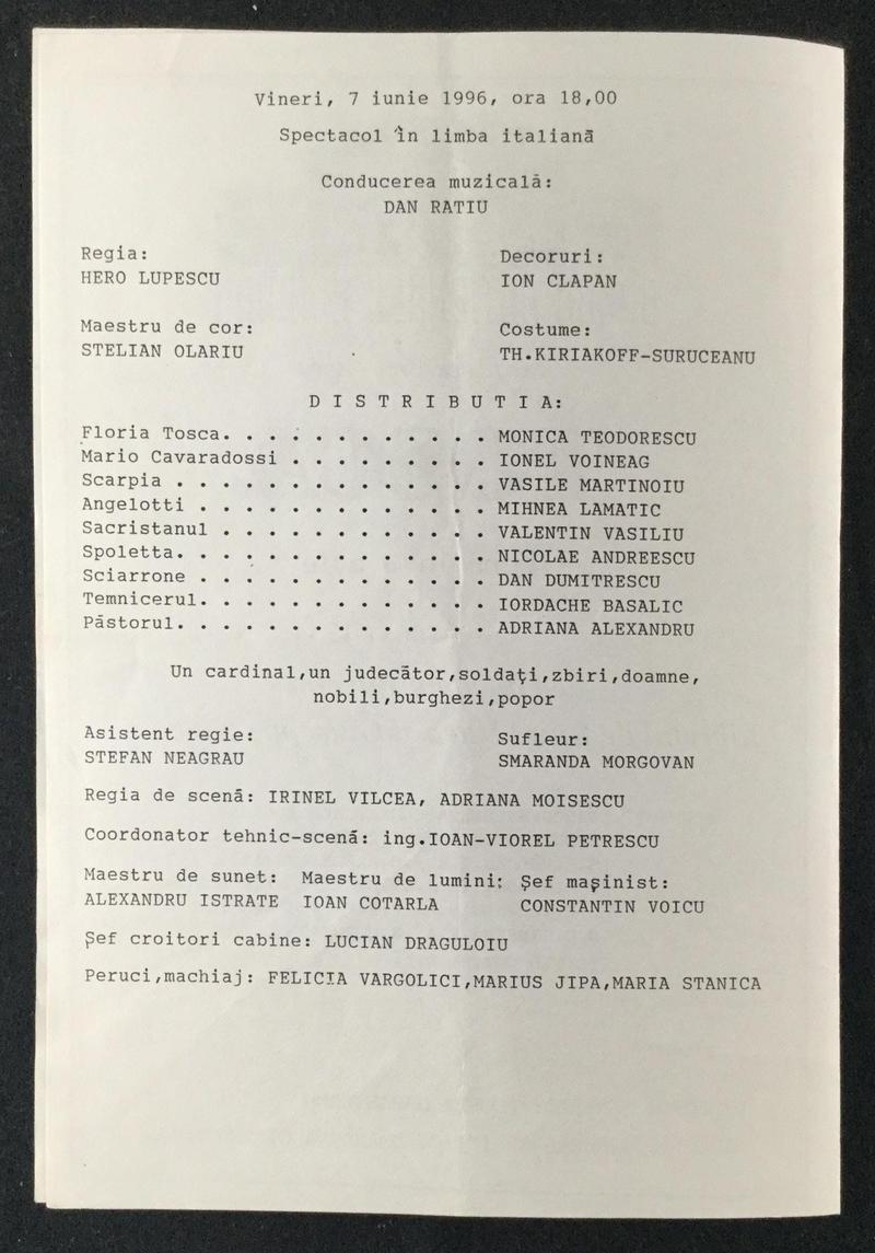 Scarpia în Tosca, 7 iun. 1996 (imaginea 1 din 4)