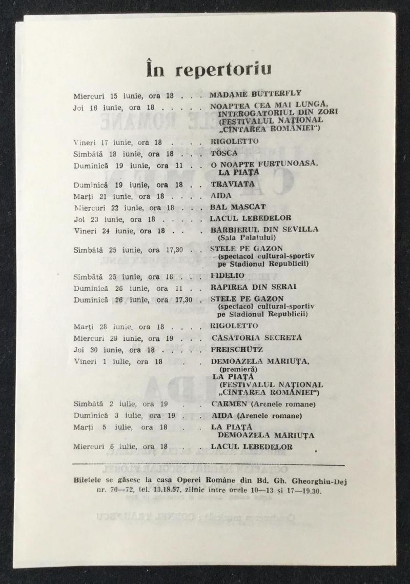 Contele de Luna în Trubadurul, 14 iun. 1983 (imaginea 2 din 2)