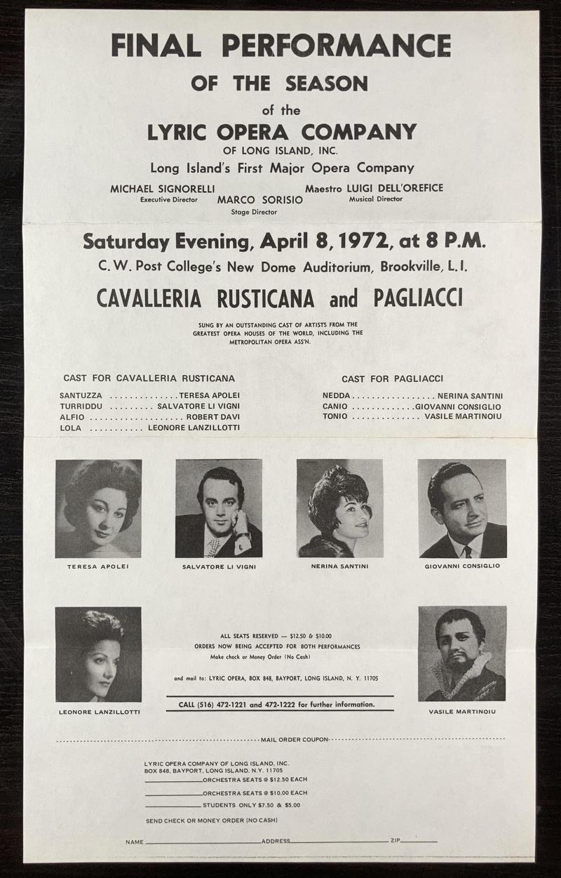 Tonio în Paiațe, 8 apr. 1972
