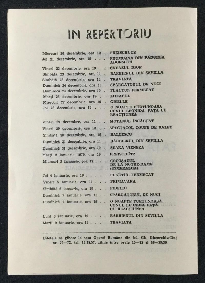Amonastro în Aida, 19 dec. 1978 (imaginea 2 din 2)