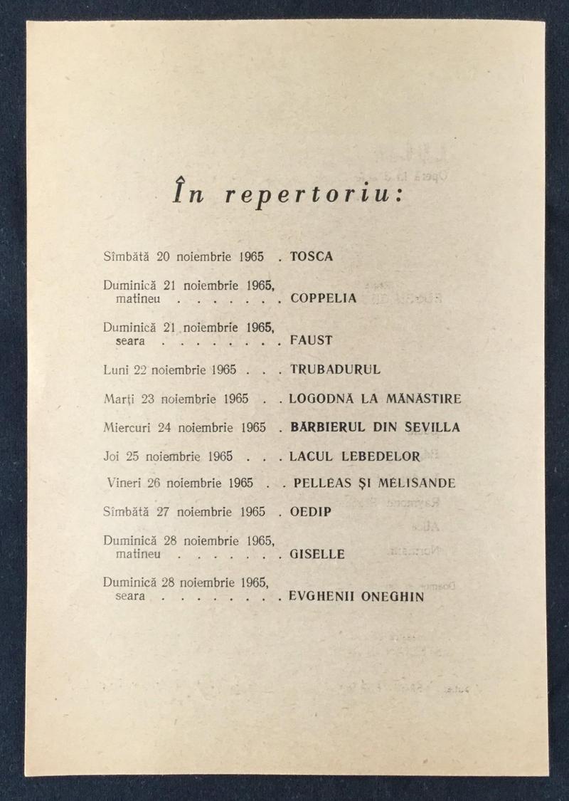 Lord Enrico Ashton în Lucia di Lammermoor, 20 nov. 1965 (imaginea 2 din 2)