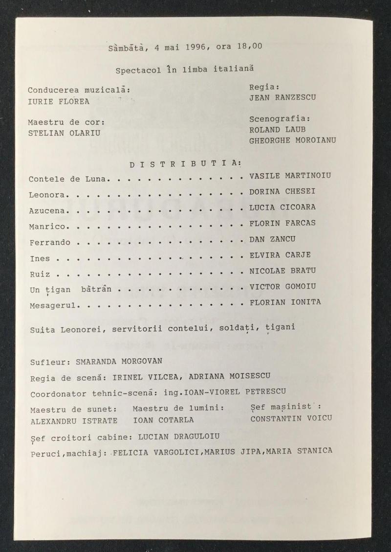 Contele de Luna în Trubadurul, 4 mai 1996 (imaginea 1 din 3)