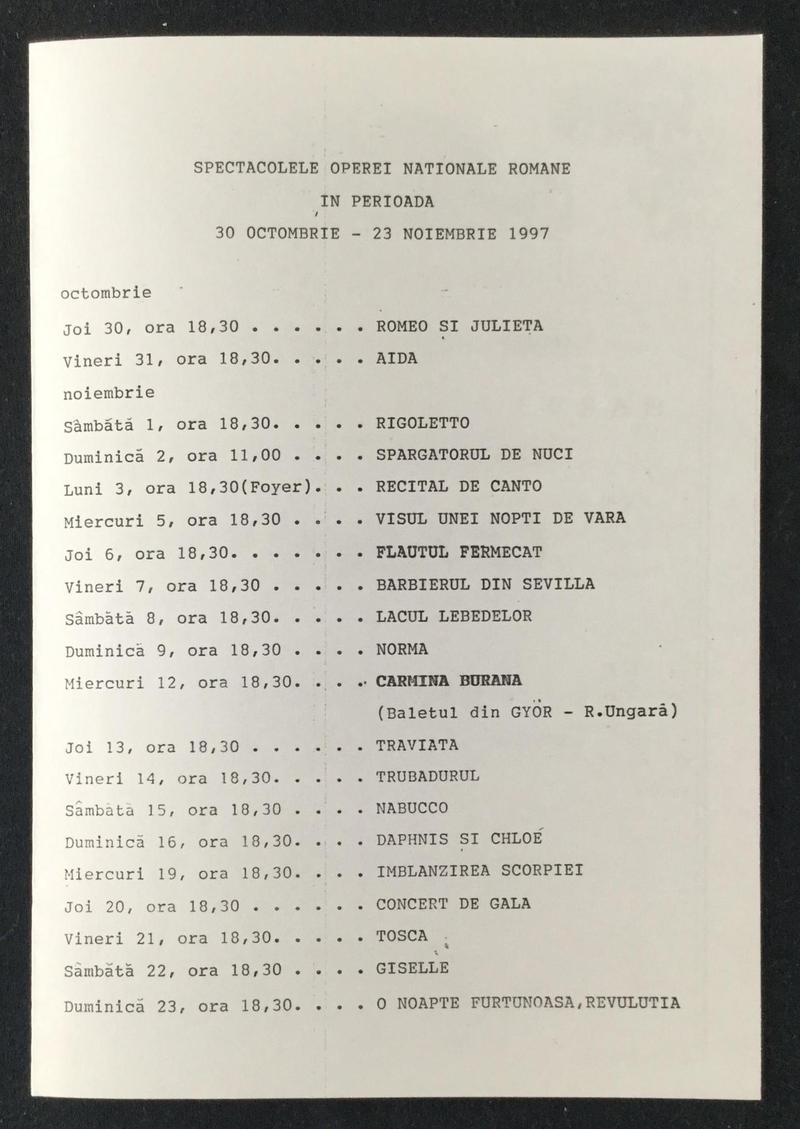 Nabucco în Nabucco, 29 oct. 1997 (imaginea 3 din 3)