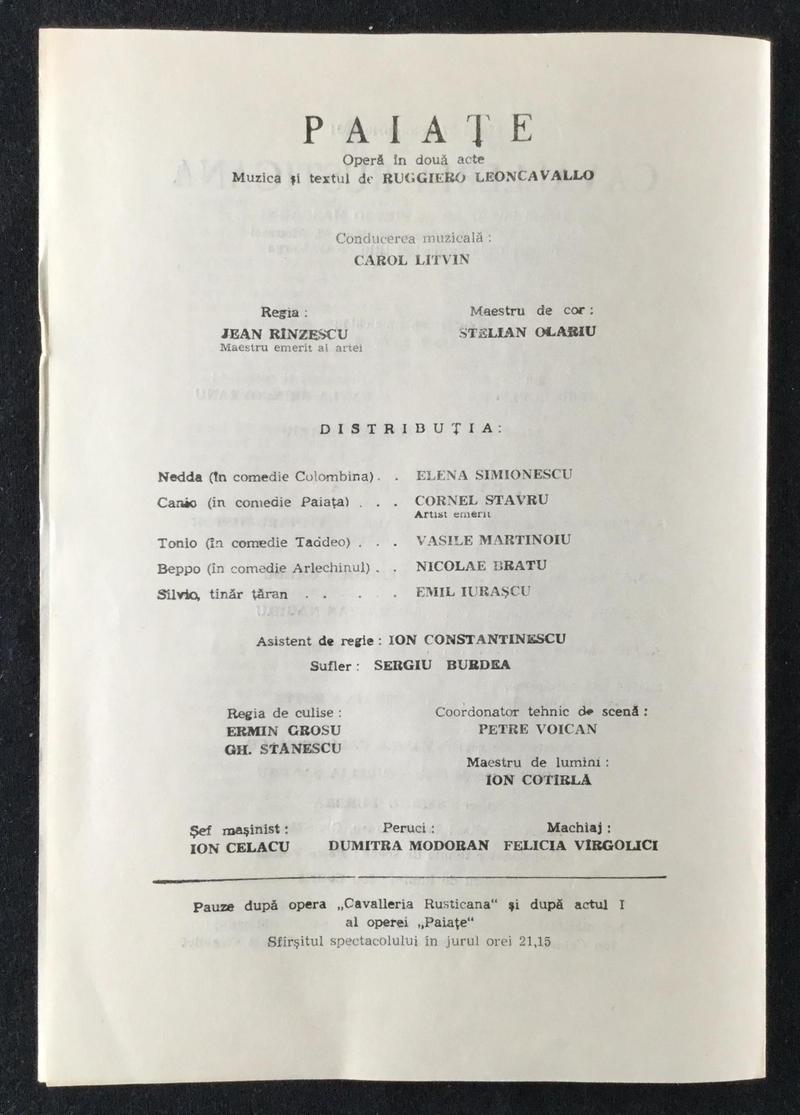 Tonio în Paiațe, 27 oct. 1981 (imaginea 2 din 3)