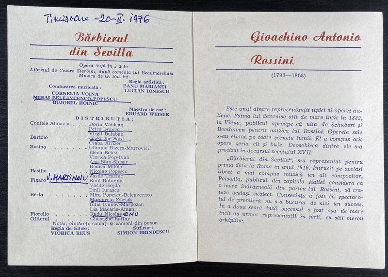 Figaro în Bărbierul din Sevilla, 20 feb. 1976 (imaginea 2 din 2)