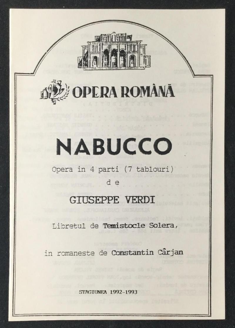 Nabucco în Nabucco, 12 feb. 1993 (imaginea 2 din 3)