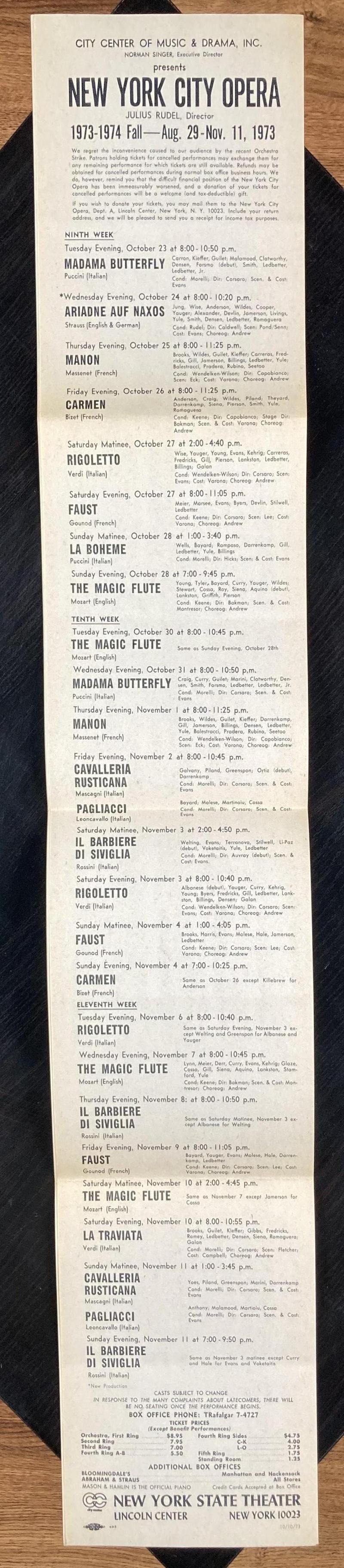 Tonio în Paiațe, 2 nov. 1973