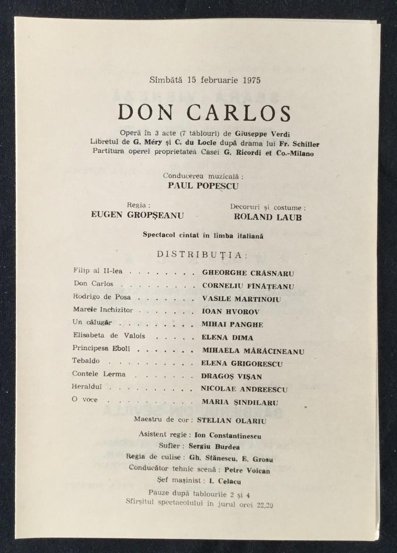 Rodrigo în Don Carlo, 15 feb. 1975 (imaginea 1 din 2)
