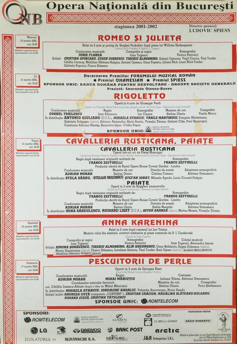 Rigoletto în Rigoletto, 14 mar. 2002