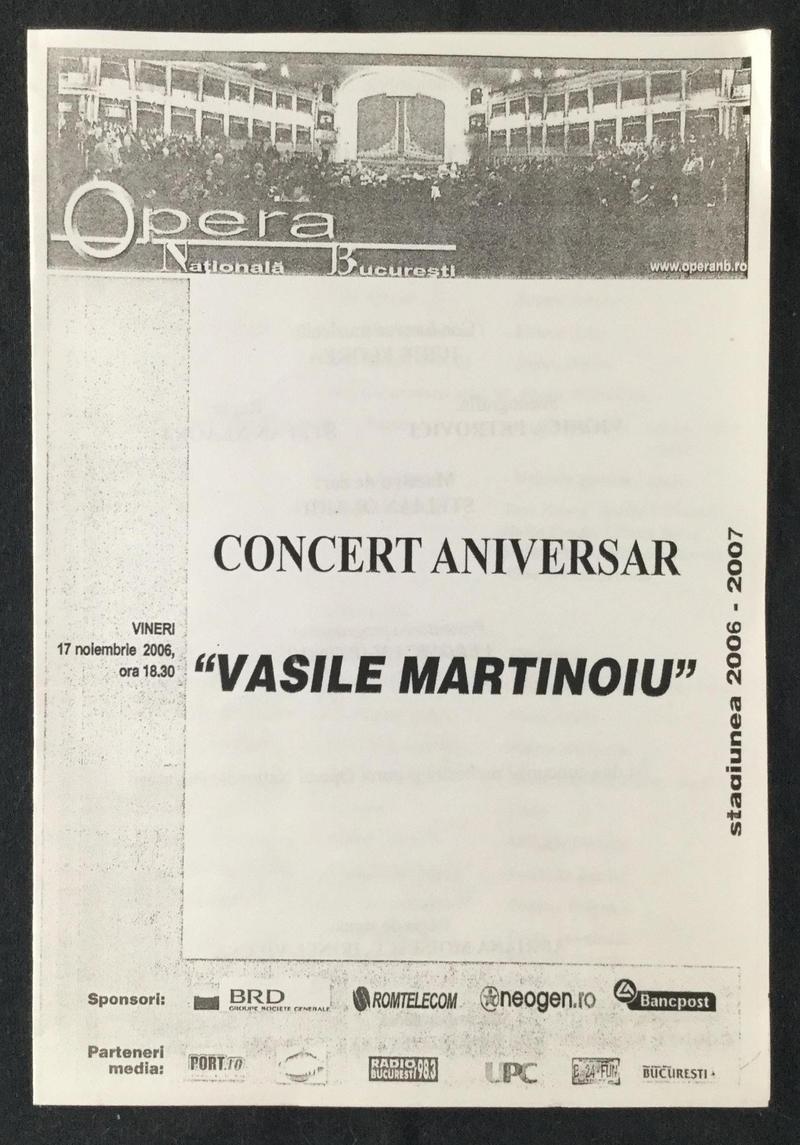 Concert aniversar Vasile Martinoiu, 17 nov. 2006 (imaginea 2 din 4)