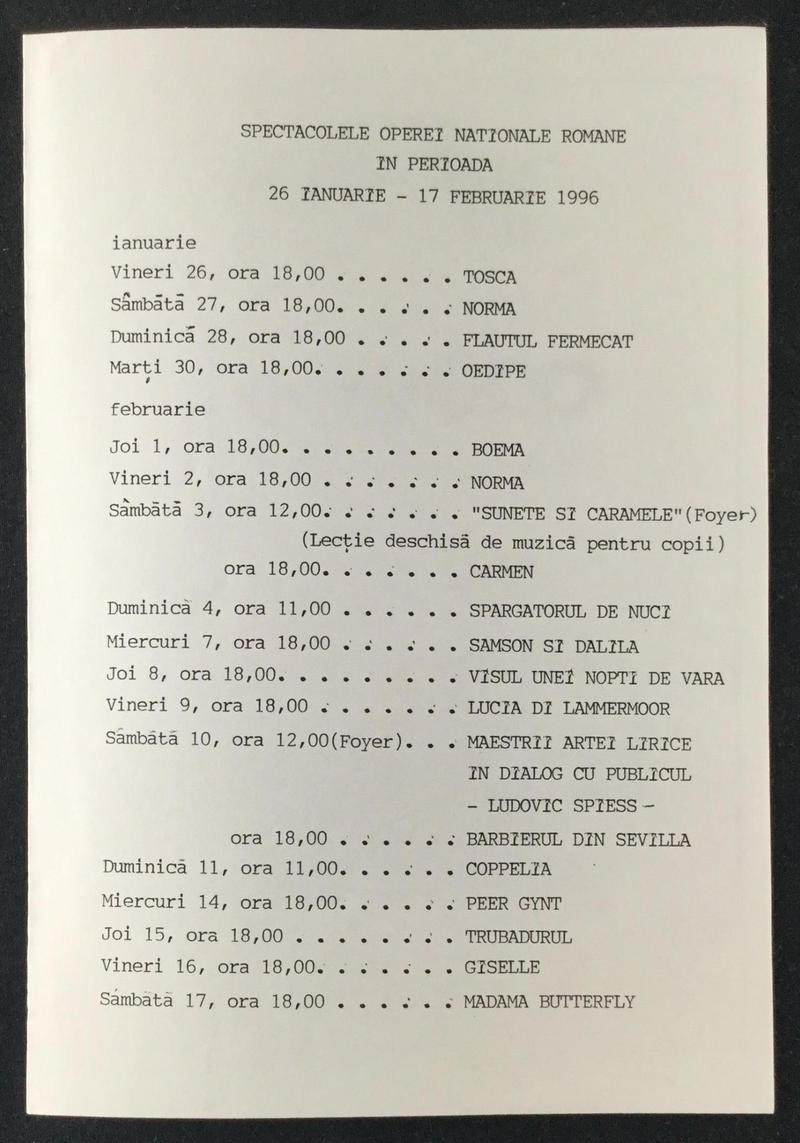 Nabucco în Nabucco, 25 ian. 1996 (imaginea 3 din 3)