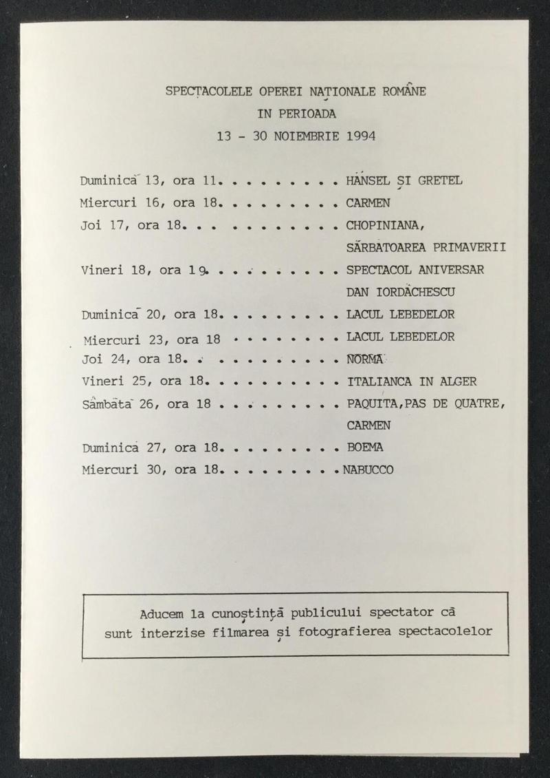 Contele de Luna în Trubadurul, 12 nov. 1994 (imaginea 3 din 3)
