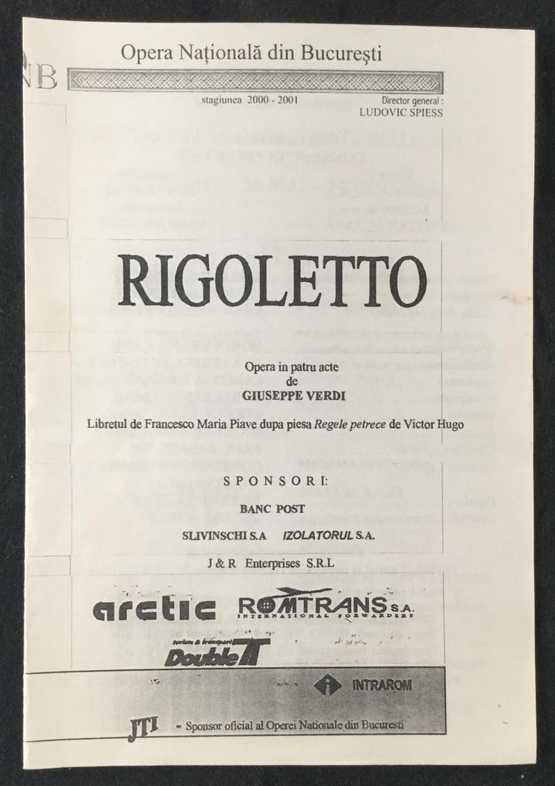 Rigoletto în Rigoletto, 25 mai 2001 (imaginea 2 din 3)