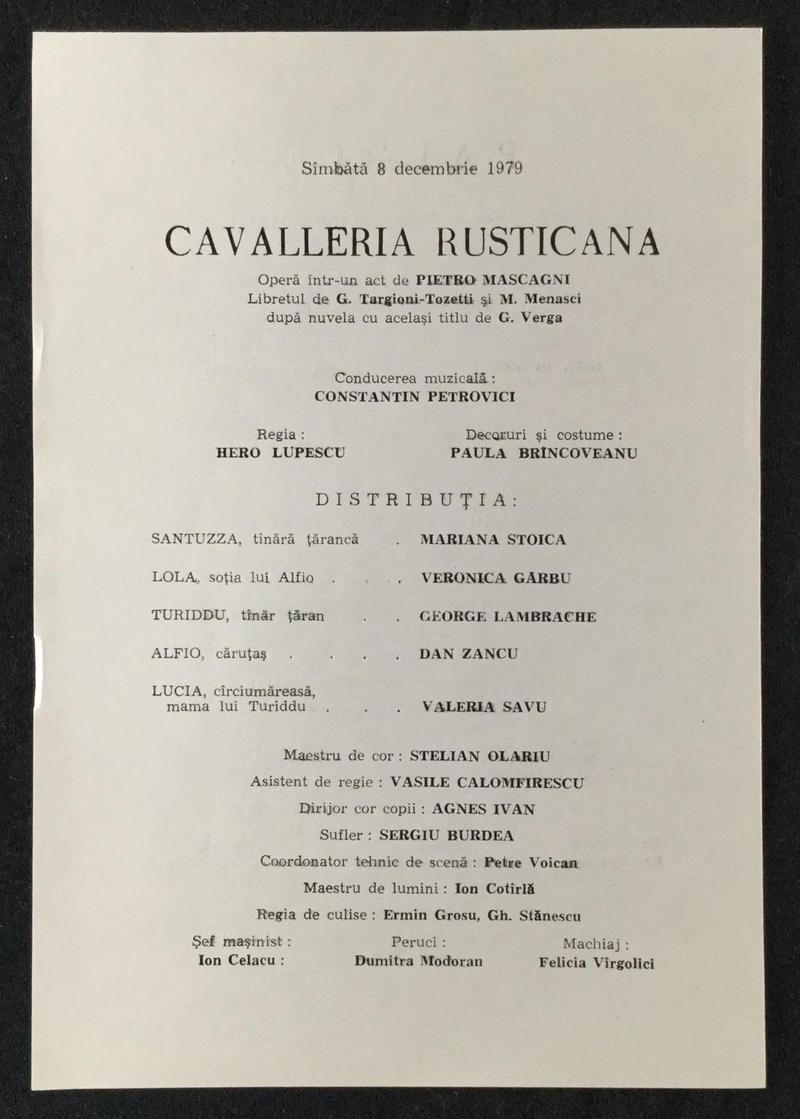 Tonio în Paiațe, 8 dec. 1979 (imaginea 1 din 2)