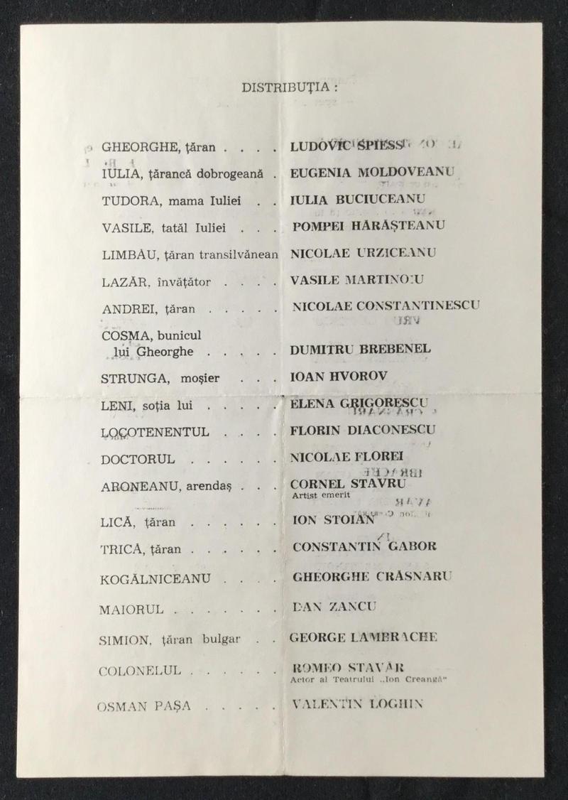 Profesor Lazăr în Dragoste și jertfă, 30 oct. 1977 (imaginea 2 din 2)