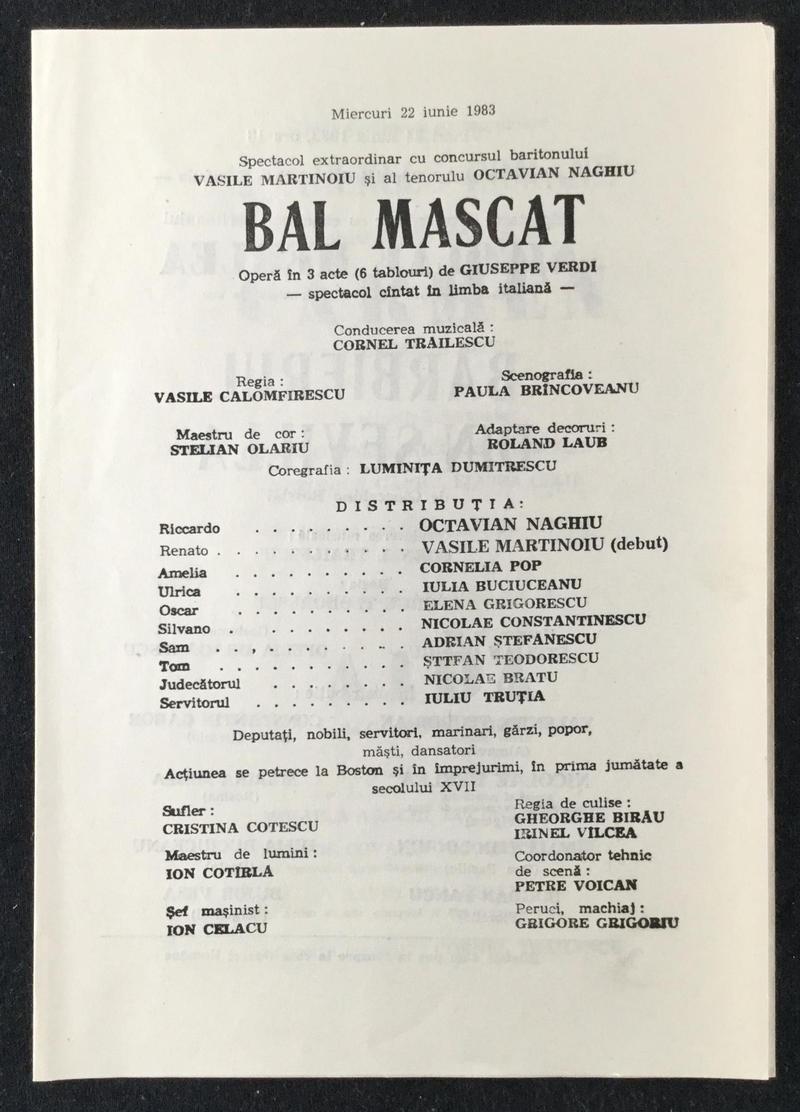 Renato în Bal Mascat, 22 iun. 1983 (imaginea 1 din 2)