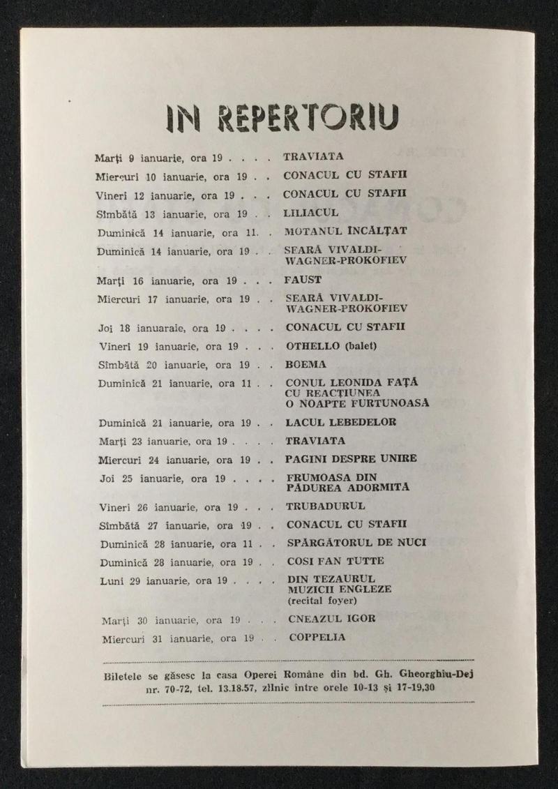 Figaro în Bărbierul din Sevilla, 8 ian. 1979 (imaginea 2 din 2)