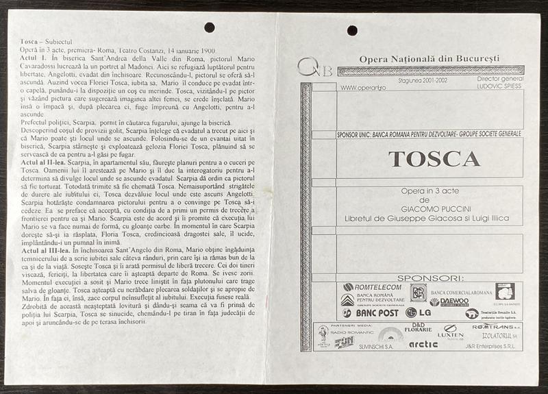 Scarpia în Tosca, 16 mai 2002 (imaginea 2 din 2)