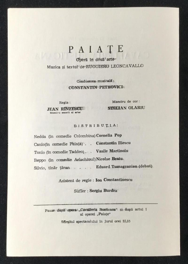 Tonio în Paiațe, 13 dec. 1977 (imaginea 2 din 3)