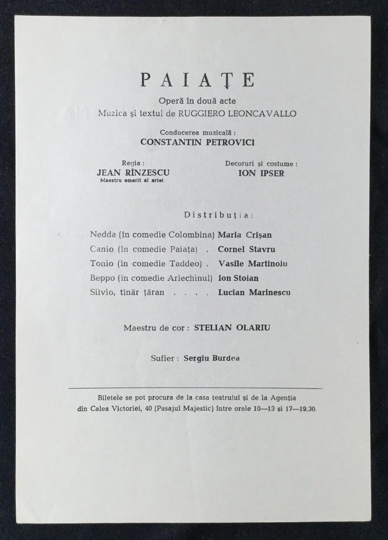 Tonio în Paiațe, 13 dec. 1968 (imaginea 2 din 2)