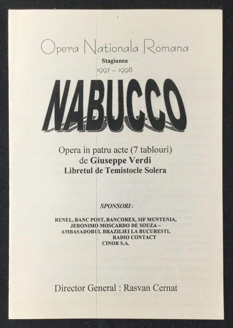 Nabucco în Nabucco, 8 feb. 1998 (imaginea 2 din 3)