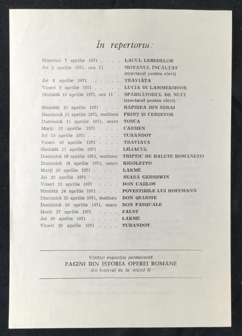 Valentin în Faust, 6 apr. 1971 (imaginea 2 din 2)