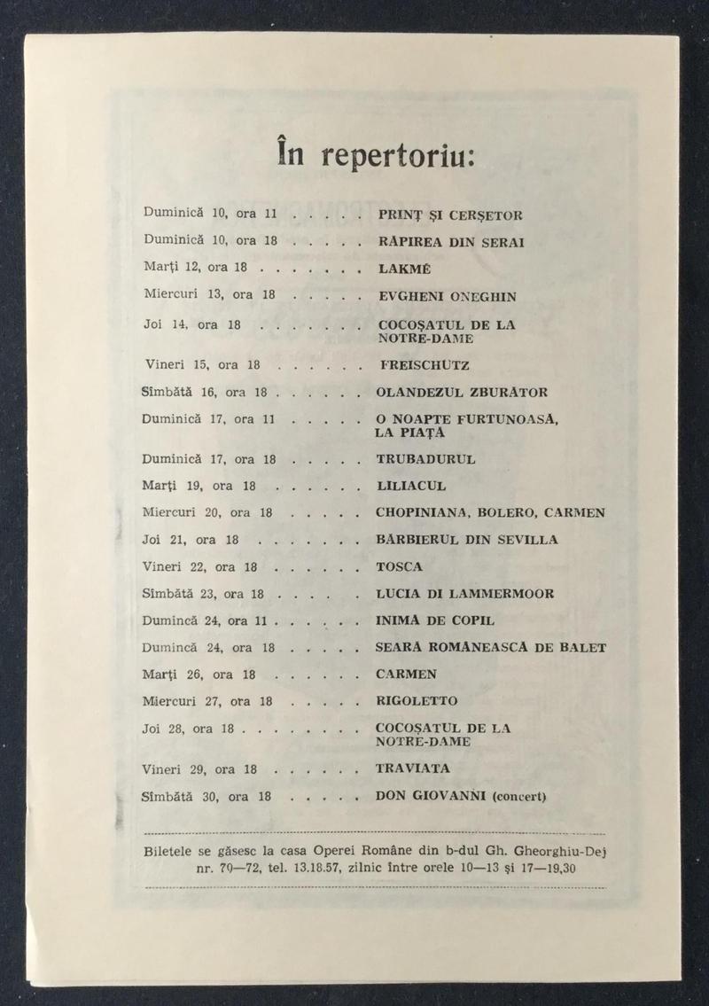 Don Carlo în Ernani, 9 nov. 1985 (imaginea 2 din 2)